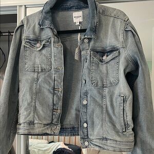 Kensie Washed Denim Jacket in Light Blue